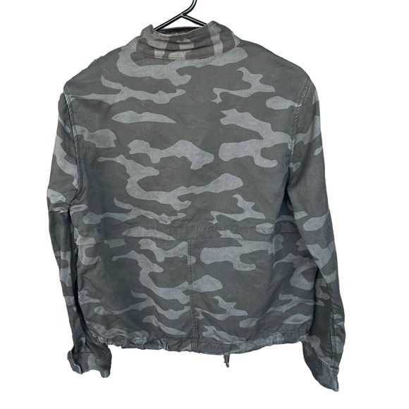 Rails Jacket Womens Medium Collins Camo Military Embroidered Rose Utility - Picture 2 of 14